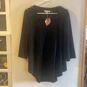 Brand new with tags black tunic six s/m by Simply Noelle. It is Suede material